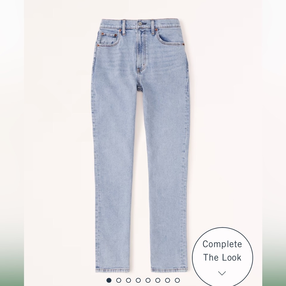 Abercrombie & Fitch Ultra High Rise Slim Straight Jeans